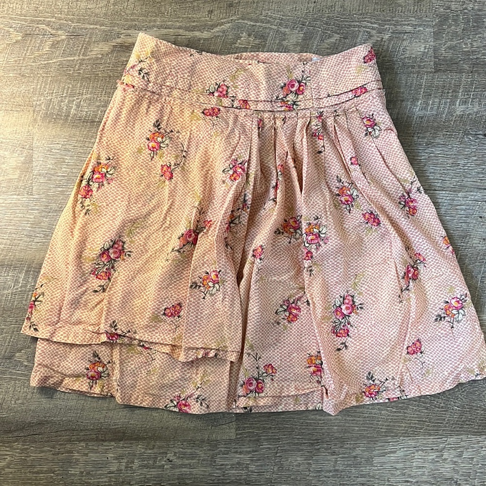 Stefanel Pink Floral Skirt Size 40